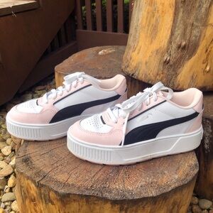 Women's Puma Karmen Rebelle Puma White-Puma Black-Pink